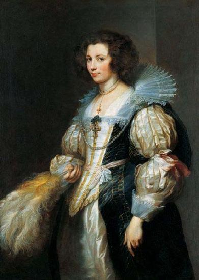 Anthony Van Dyck Marie Louise de Tassis, Antwerp 1630 oil painting image